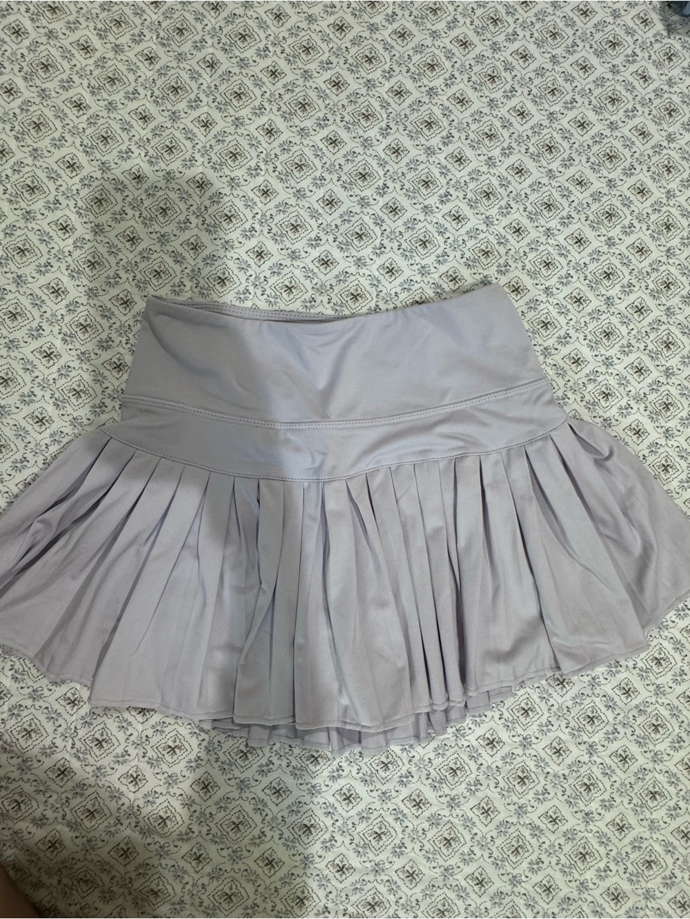 Girls Pleated Lavender Dance Skirt